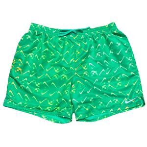 Nike Swim Trunks Mens 2XL Digi Swoosh Ombre Electric Algae Green Neon Retro 80s